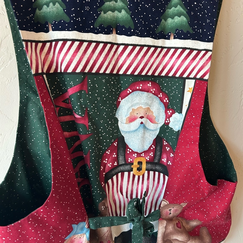 Vintage Handmade Christmas Festive‎ Santa Vest - Picture 5 of 5